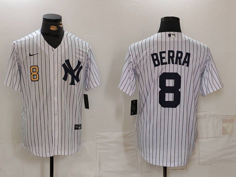 Men New York Yankees 8 Barra White Game 2024 Nike MLB Jersey style 8191